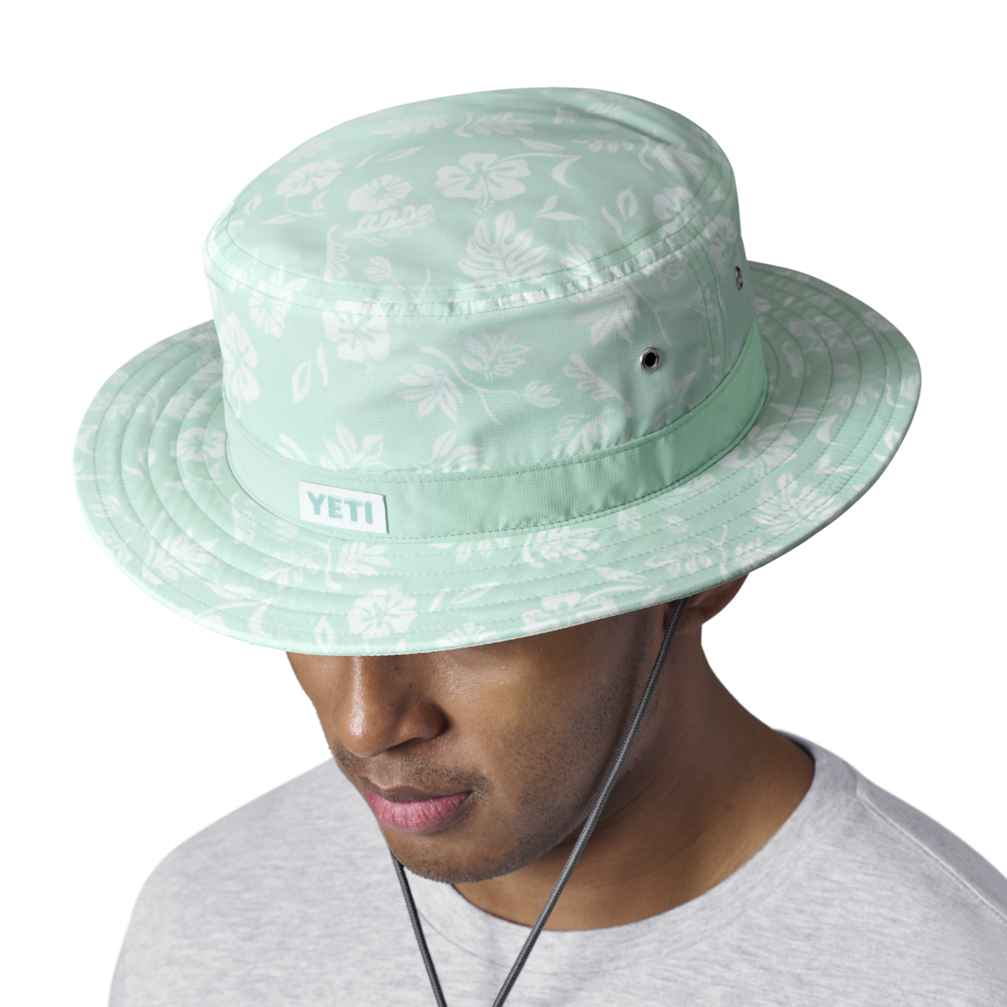 Flip Print Boonie Hat Ice Blue