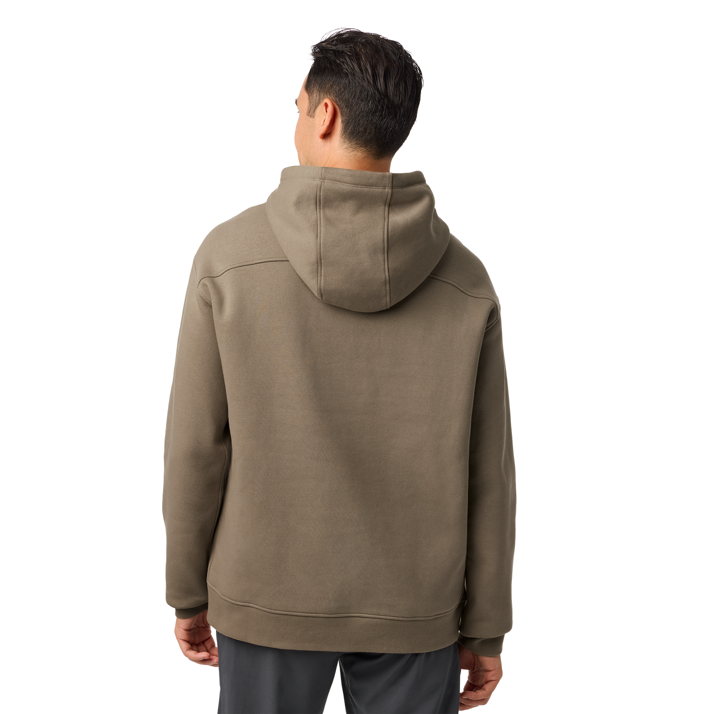 YETI® Wetlands Logo Badge Fleece Hoodie Taupe