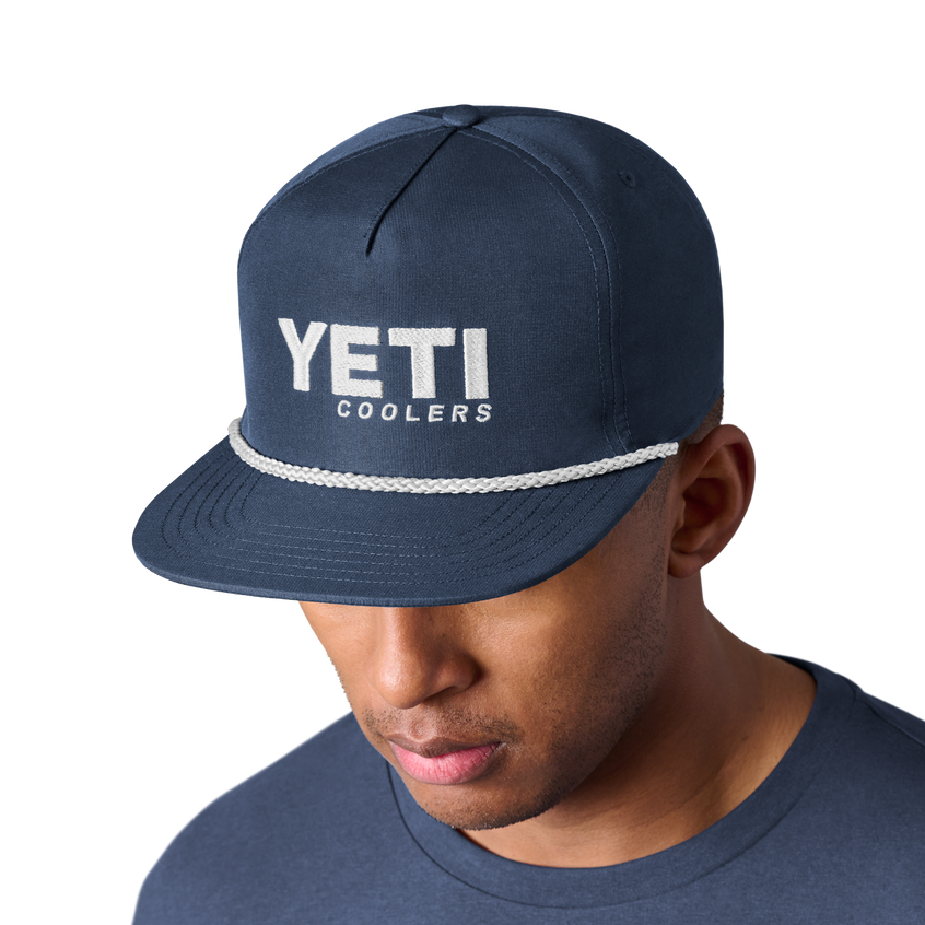 YETI Mid-Pro Flat Brim Rope Hat Navy