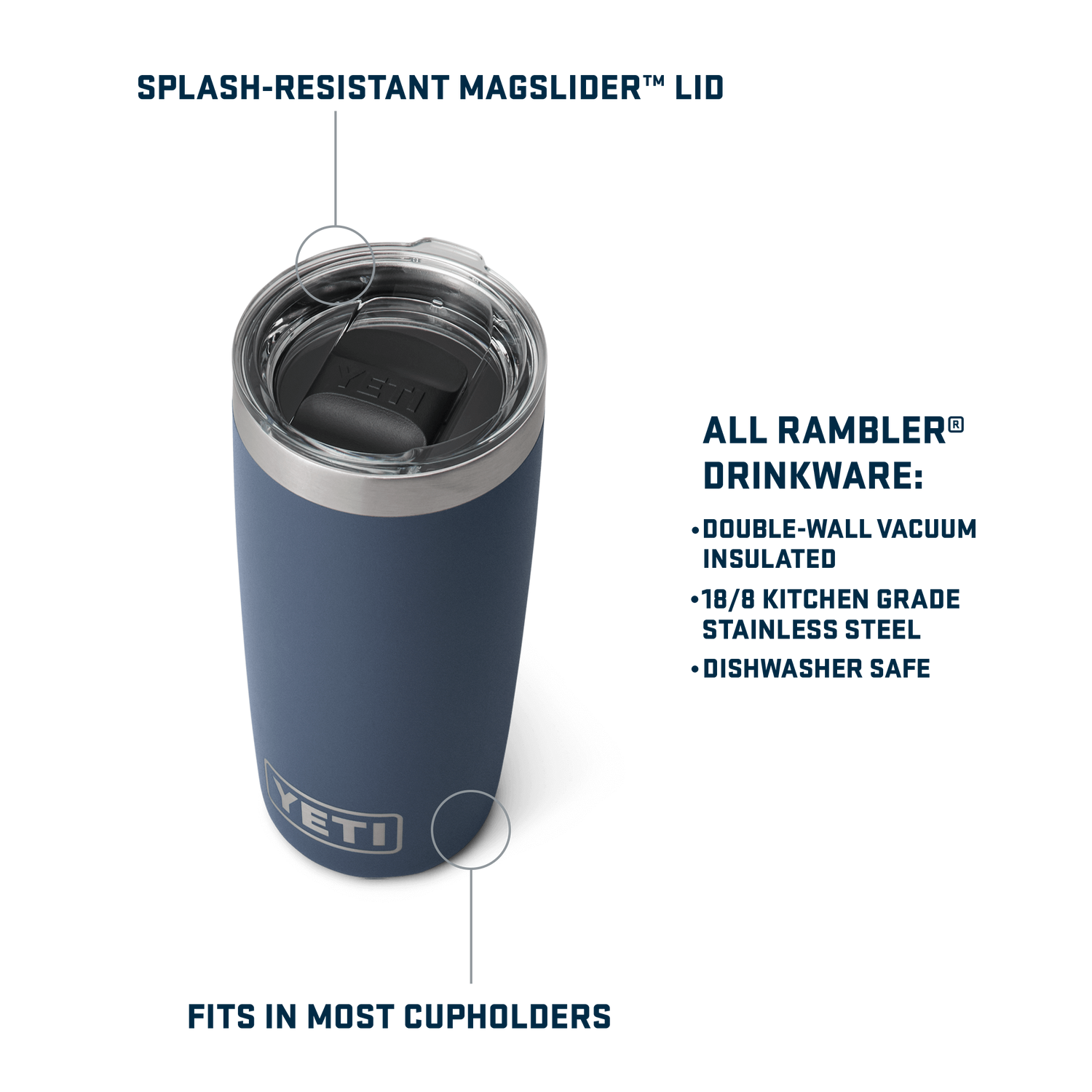 YETI Rambler® 10 oz (295 ml) Tumbler King Crab Orange