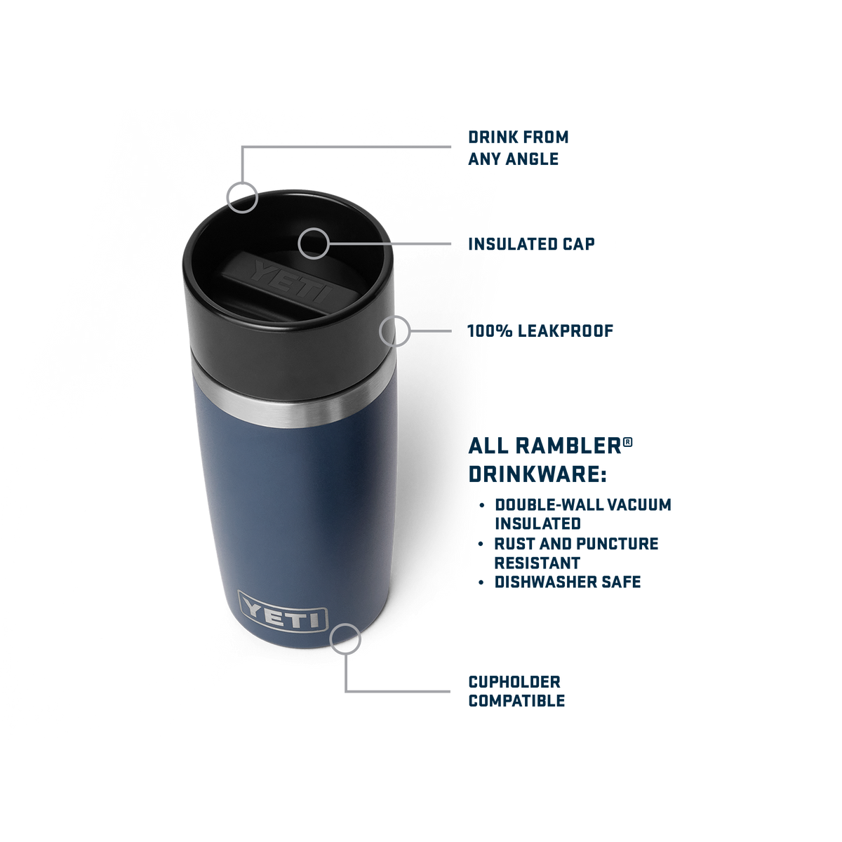 Rambler® 12 oz (355 ml) Travel Bottle Olive/King Crab Orange
