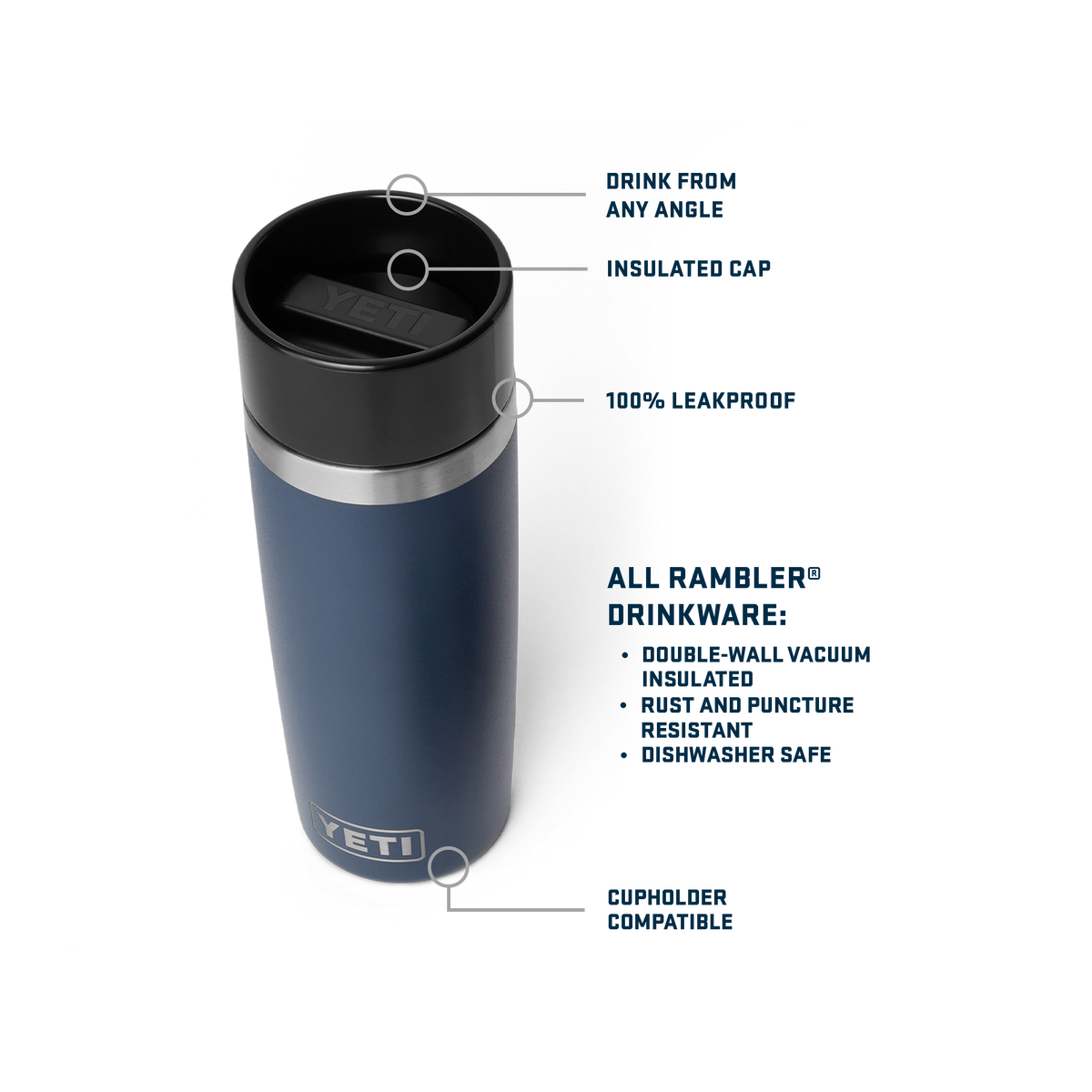 Rambler® 16 oz (473 ml) Travel Bottle Pace Purple