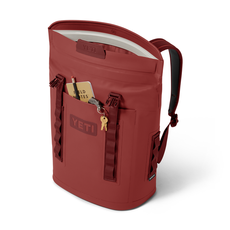 YETI Hopper® M12 Backpack Soft Cooler Stag Red