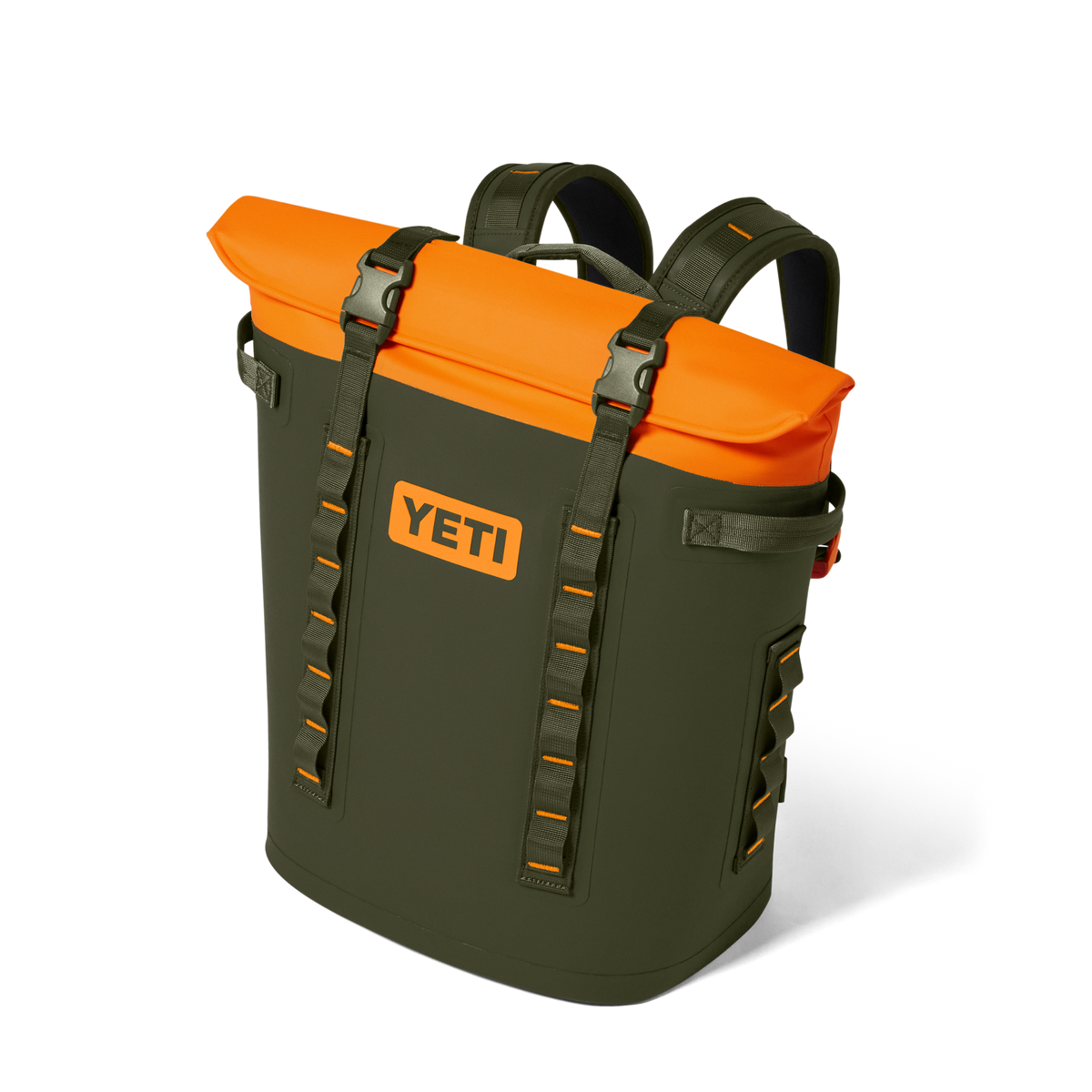 YETI Hopper® M20 Backpack Soft Cooler Olive/King Crab Orange