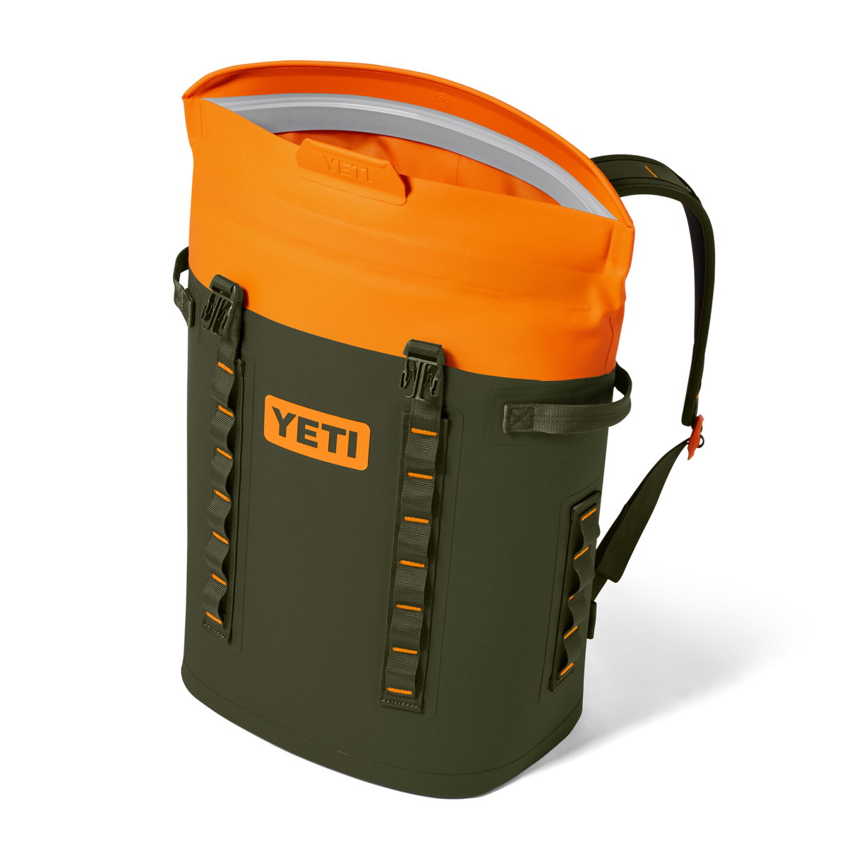 YETI Hopper® M20 Backpack Soft Cooler Olive/King Crab Orange