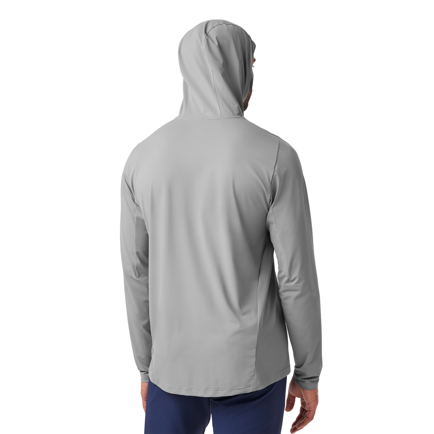 Men's Hooded Ultra Lightweight Sunshirt Grey Grey