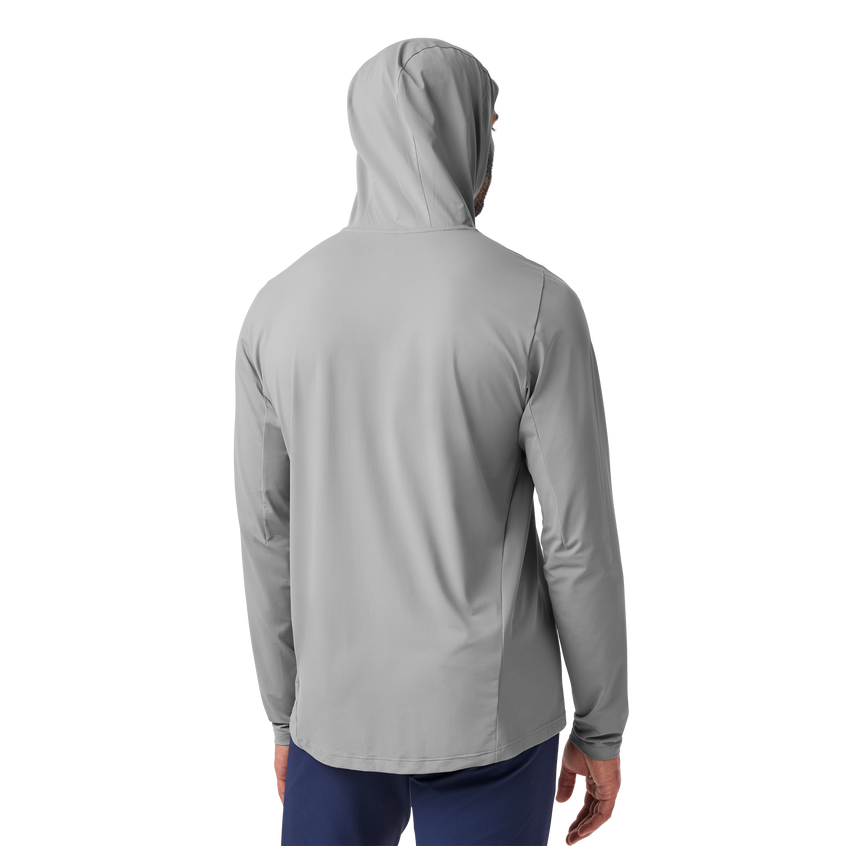 Men's Hooded Ultra Lightweight Sunshirt Grey Grey