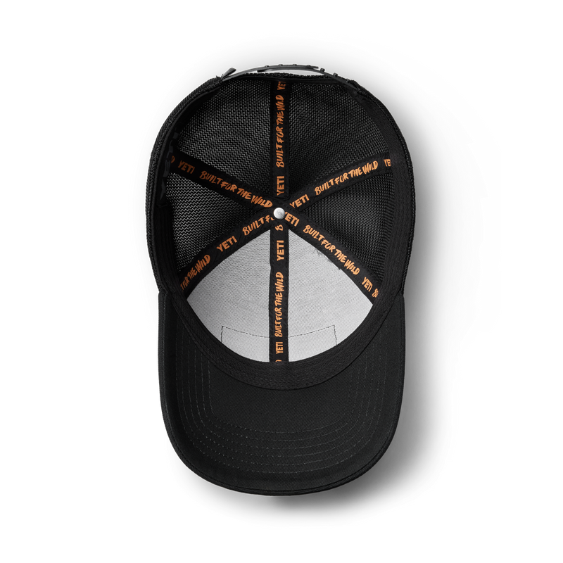 YETI Core Patch Trucker Hat Black on Black Black