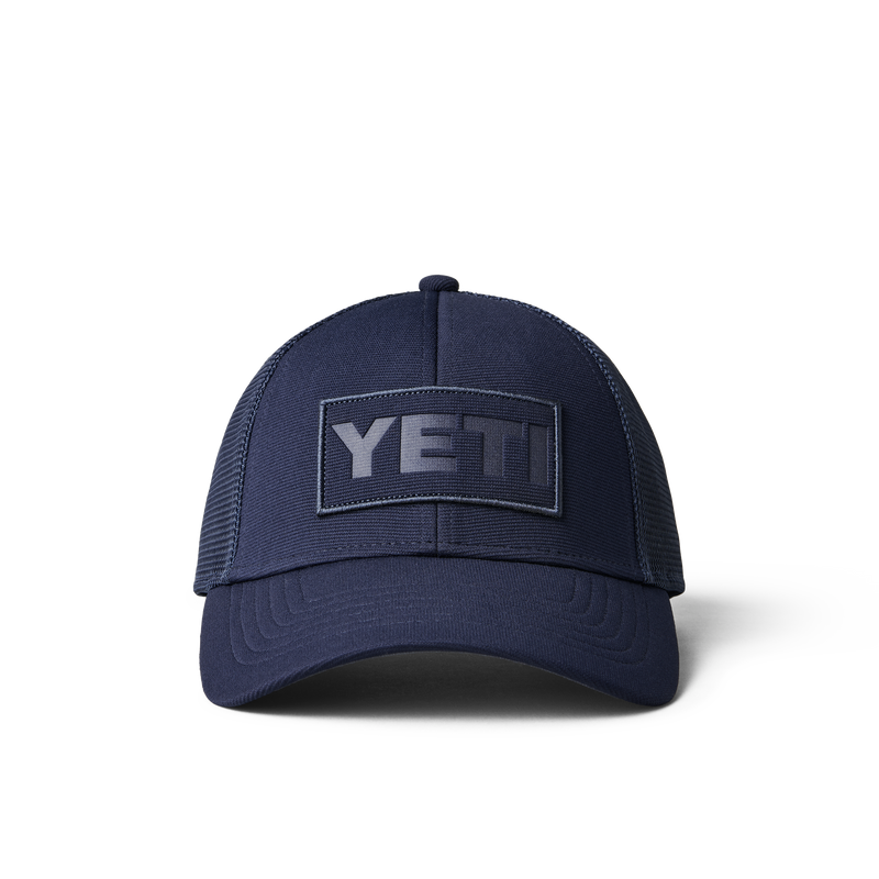 YETI Core Patch Trucker Hat Navy on Navy Navy