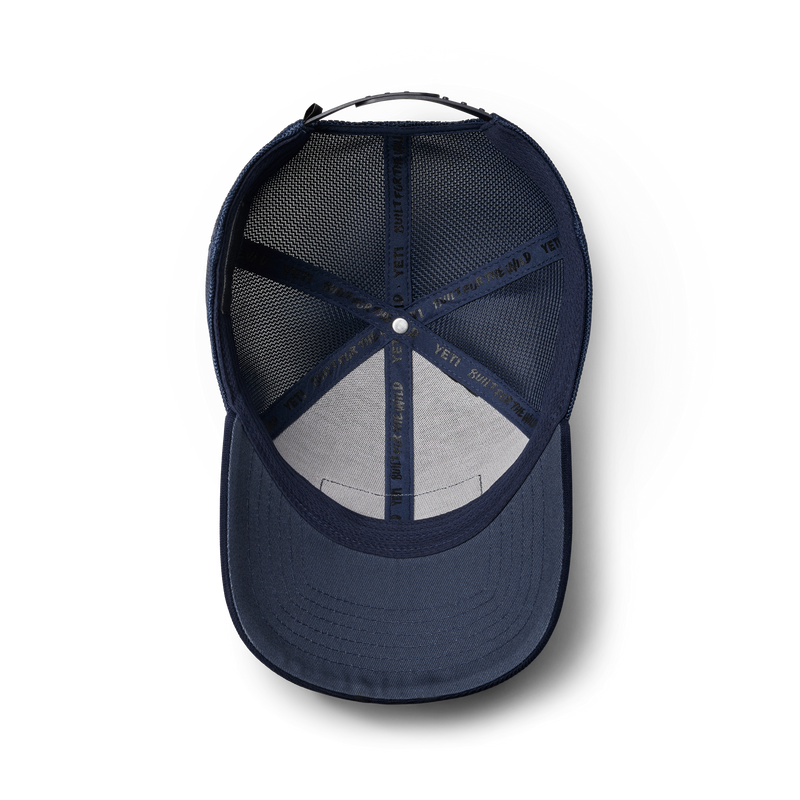 YETI Core Patch Trucker Hat Navy on Navy Navy