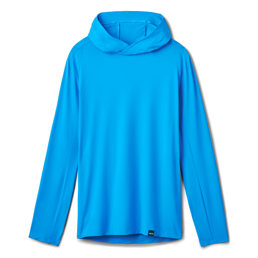 YETI Men's Hooded Ultra Lightweight Sunshirt Blue