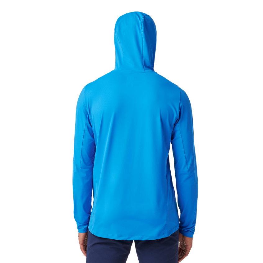 YETI Men's Hooded Ultra Lightweight Sunshirt Blue