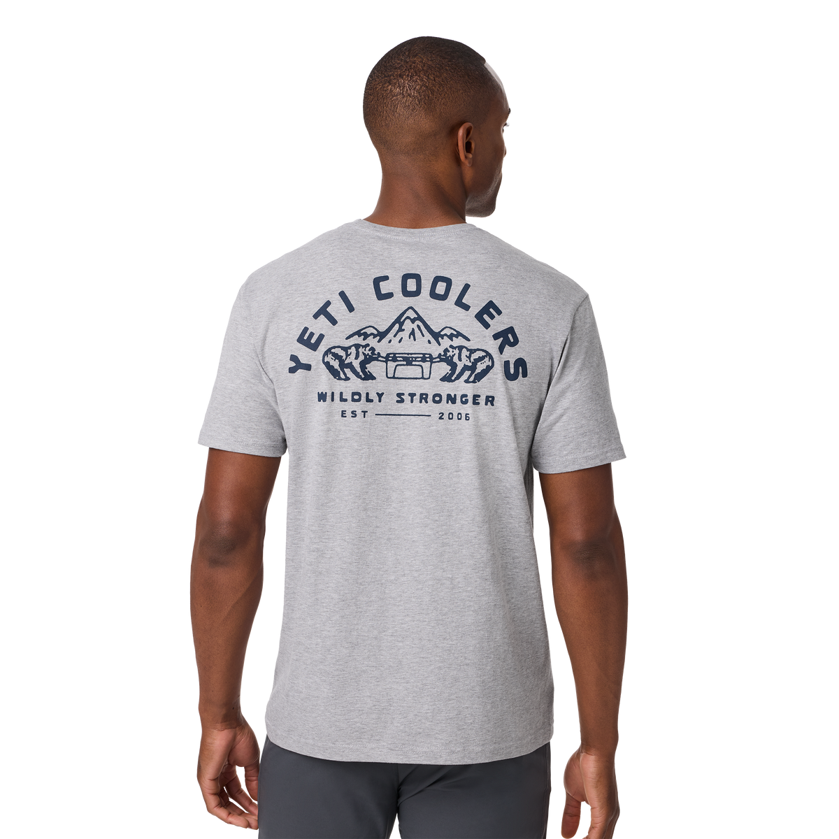 YETI Coolers® Wildly Stronger Short Sleeve T-Shirt Heather Grey – YETI ...
