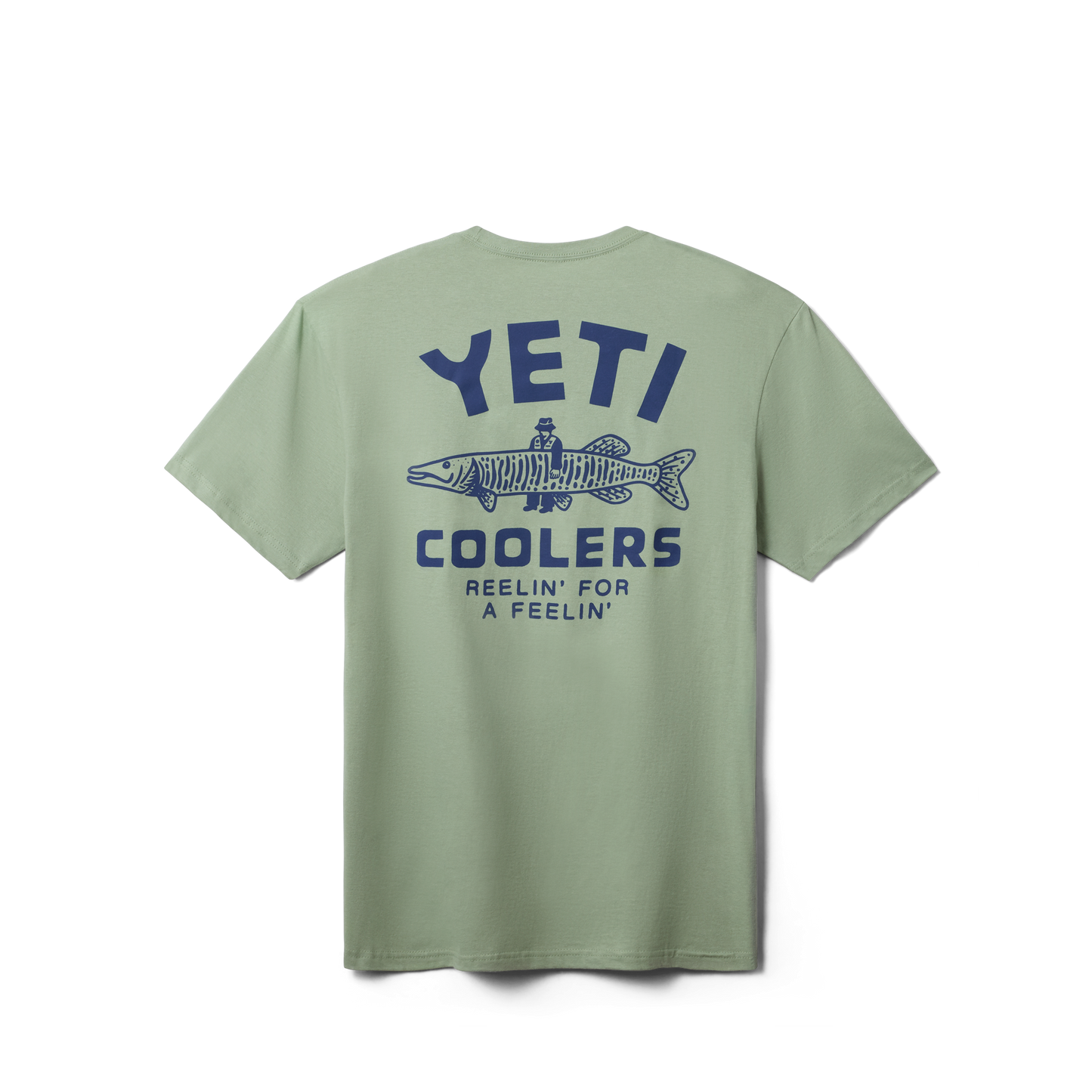 YETI Coolers® Reelin Feelin' Fishing Short Sleeve T-Shirt Olive