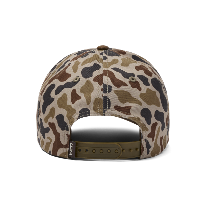 YETI YETI® Wetlands Camo Logo Badge Mid Pro Flat Brim hat Camo