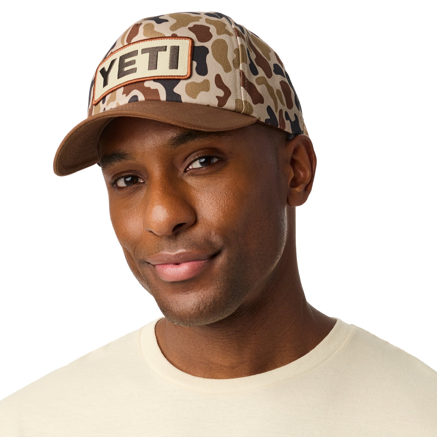 YETI YETI® Wetlands Camo Logo Badge Mid Pro Flat Brim hat Camo