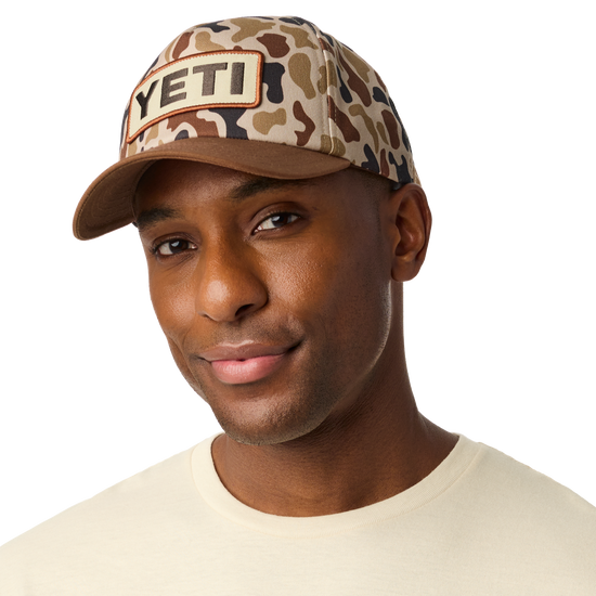 YETI YETI® Wetlands Camo Logo Badge Mid Pro Flat Brim hat Camo