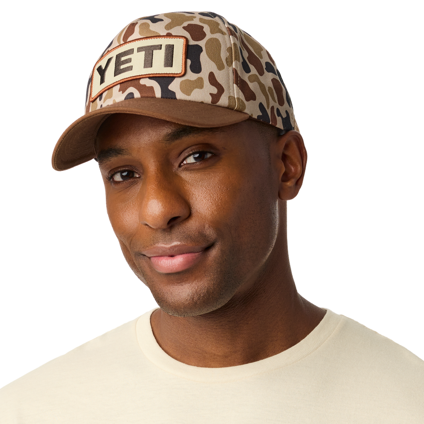 YETI YETI® Wetlands Camo Logo Badge Mid Pro Flat Brim hat Camo