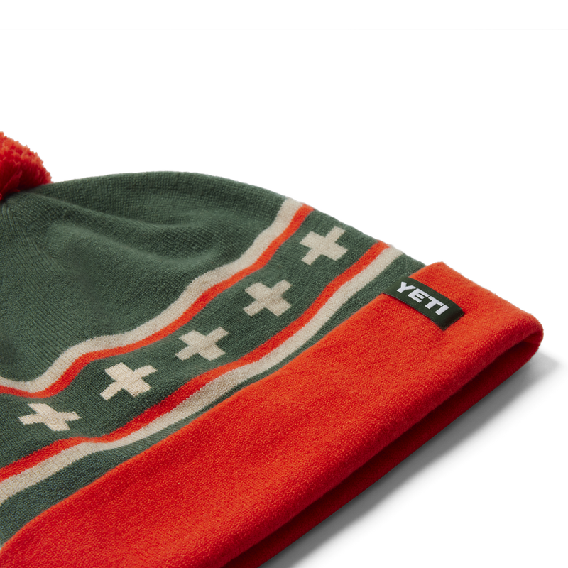 YETI YETI® POM Beanie Green/Orange