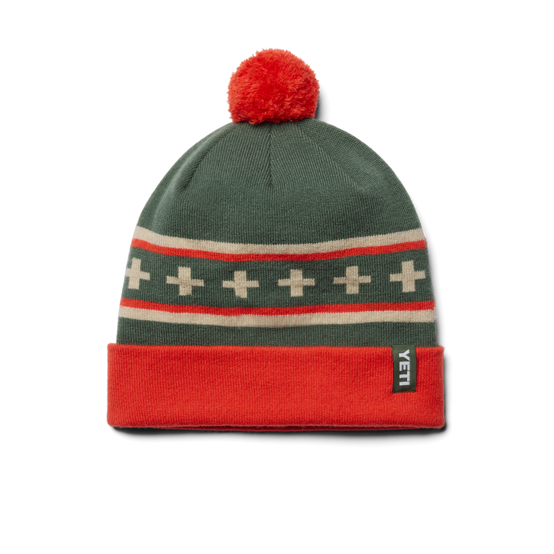 YETI YETI® POM Beanie Green/Orange