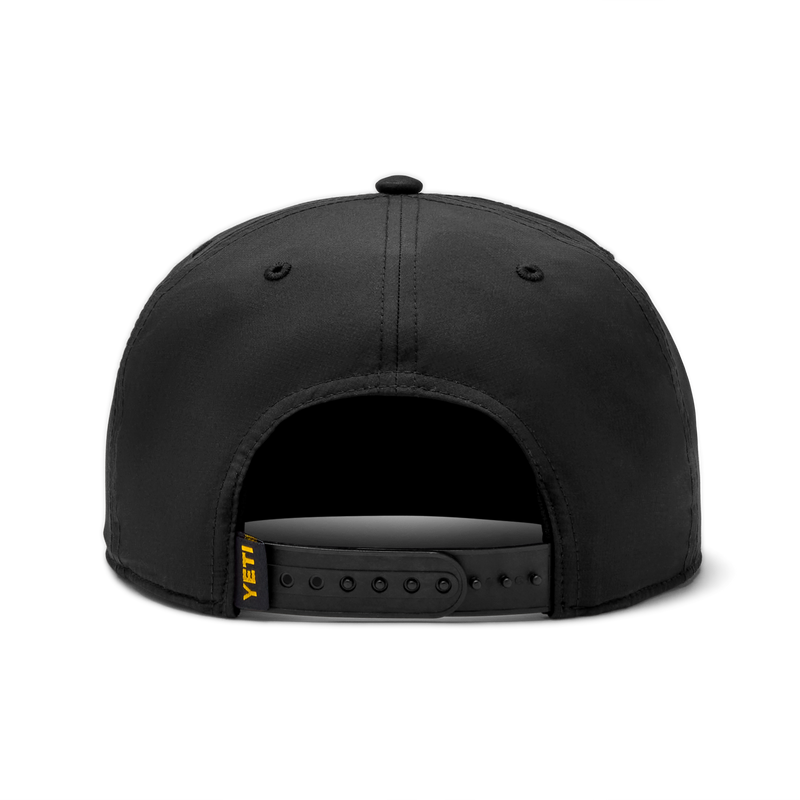 Black Bear Flat Brim Rope Hat Black Black