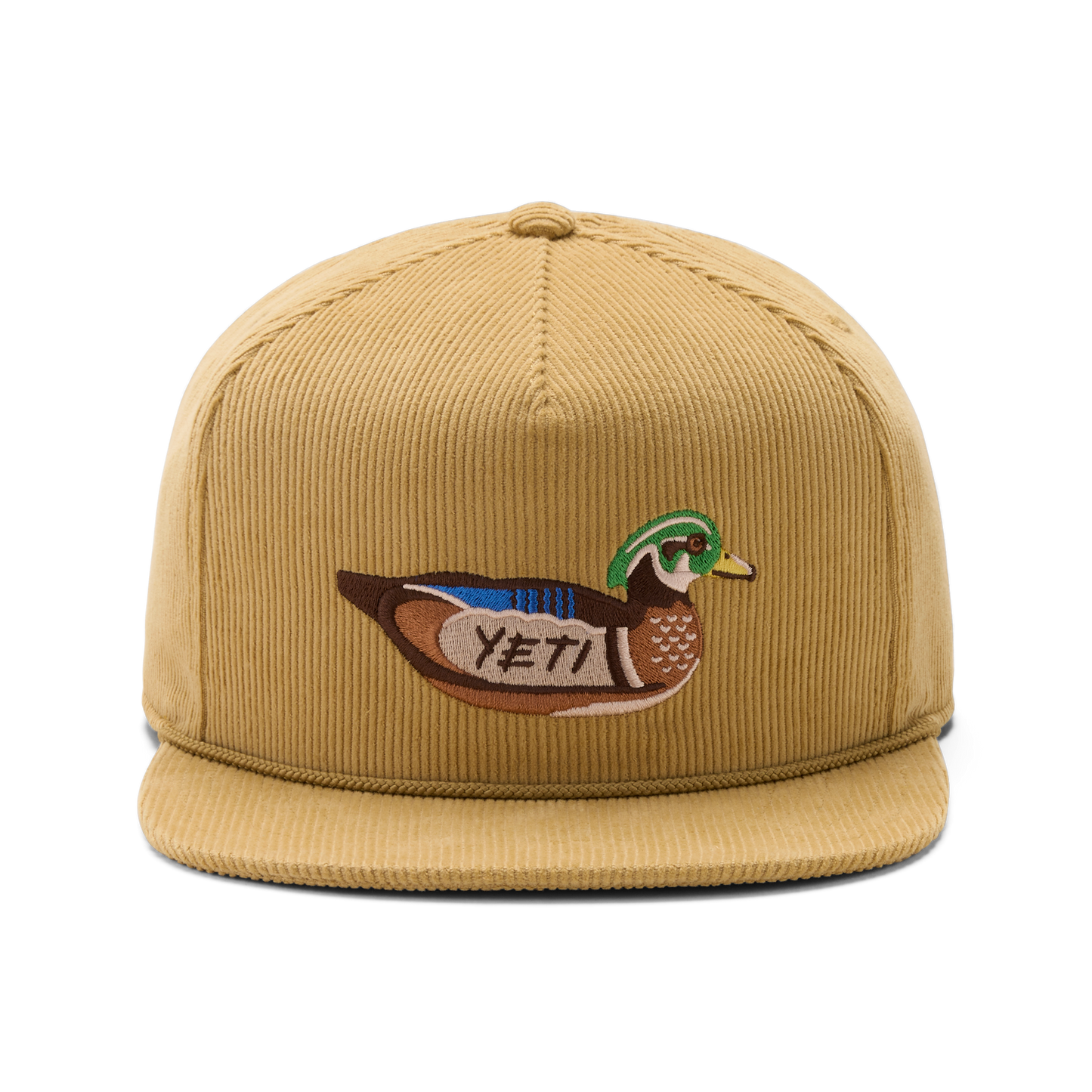 Duck Corduroy Flat Brim Hat Brown