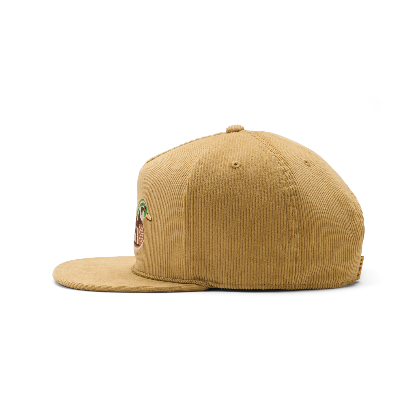 Duck Corduroy Flat Brim Hat Brown