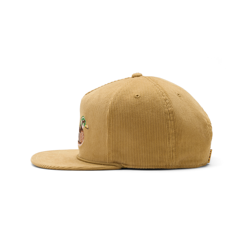 Duck Corduroy Flat Brim Hat Brown