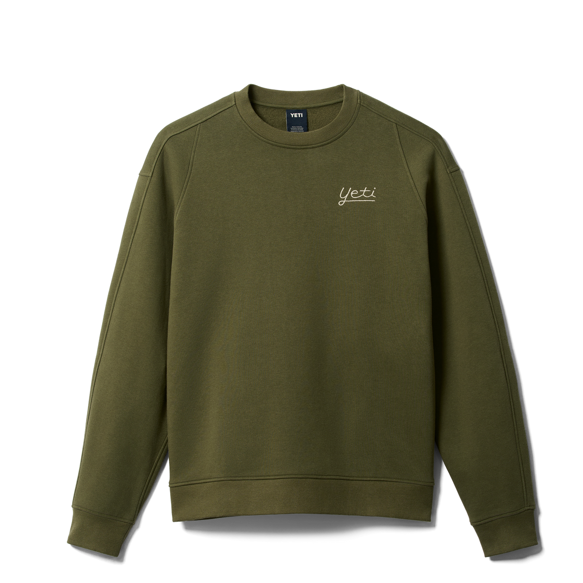 YETI Logo Script Fleece Crew Neck