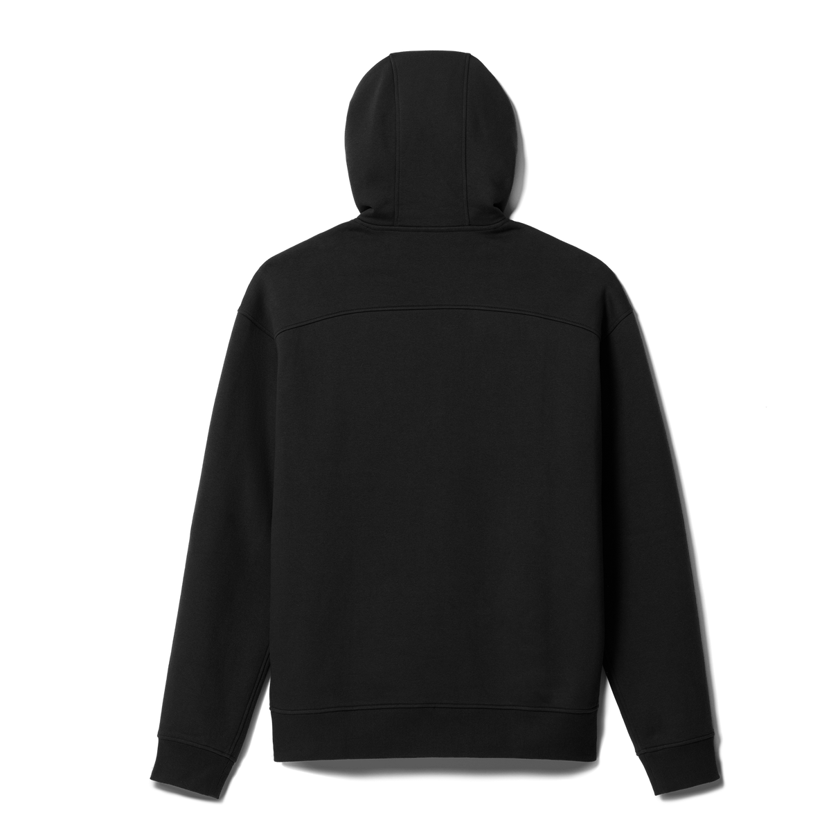 Logo Badge Full Zip Hoodie Black