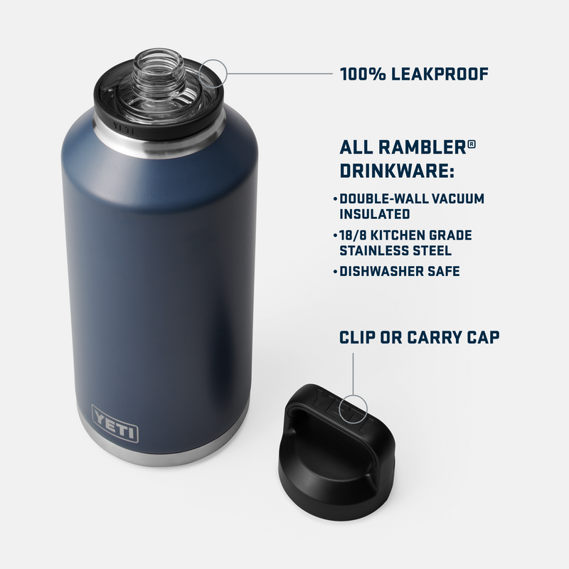 YETI Rambler® 64 oz (1.9 L) Bottle With Chug Cap Royal Blue