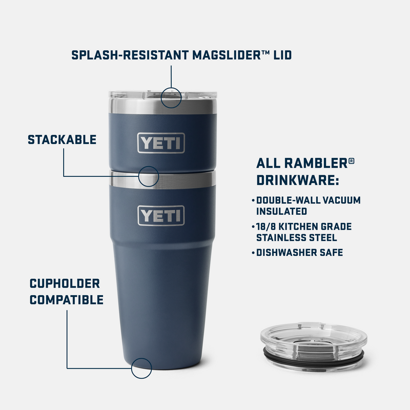 YETI Rambler® 20 oz (591 ml) Stackable Cup Stag Red