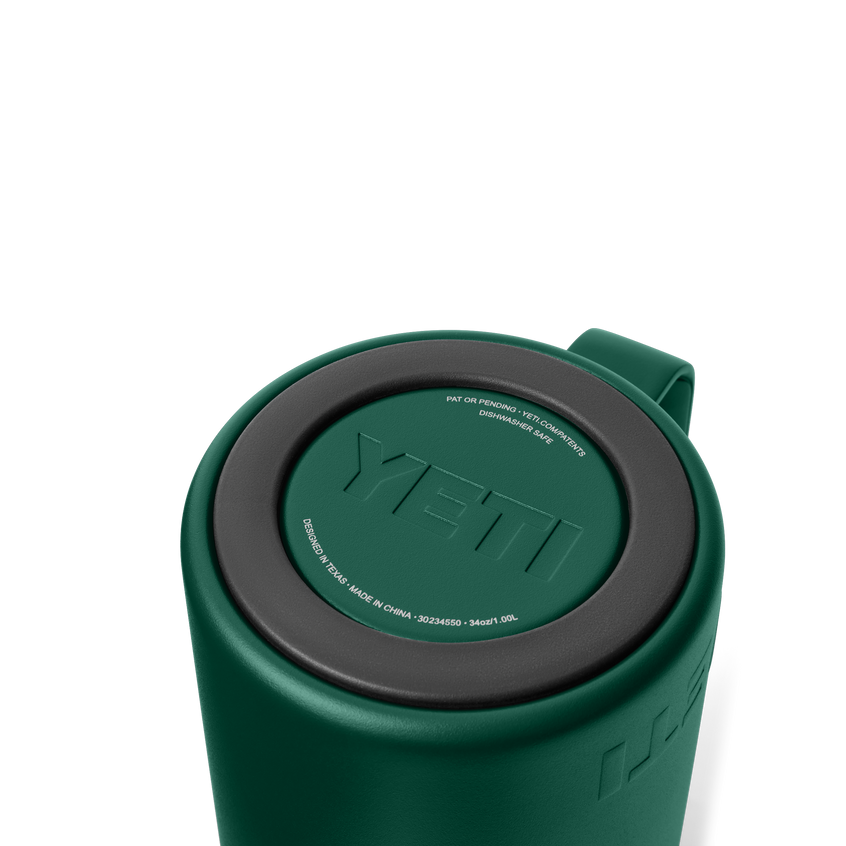 YETI Rambler® 34 oz (1L) French Press Black Forest Green