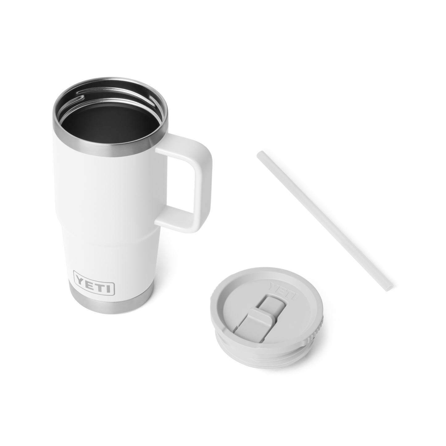 Rambler® 20 oz (591 ml) Travel Straw Mug White