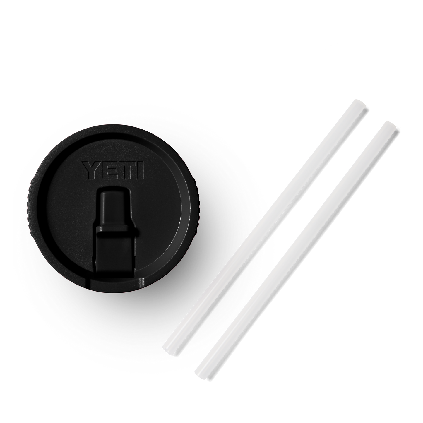 Large Travel Straw Lid Black