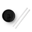 Large Travel Straw Lid Black