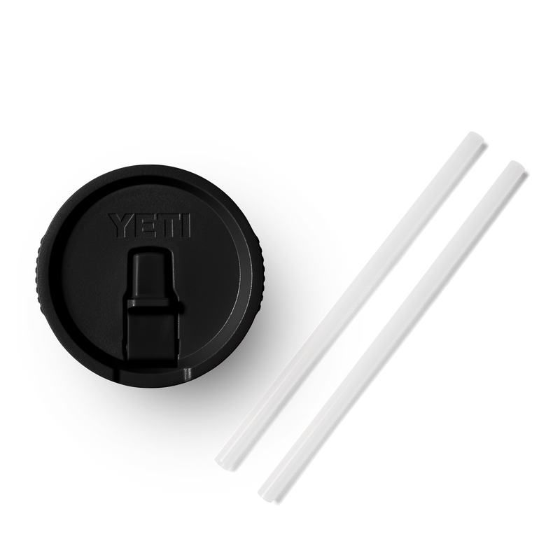 Large Travel Straw Lid Black