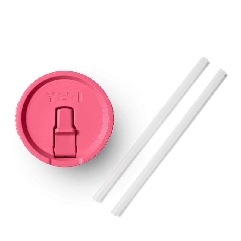 Large Travel Straw Lid Tropical Pink
