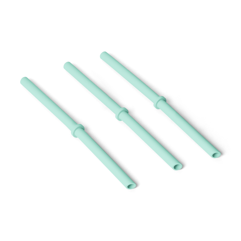 S/M Silicone Straw Pack Seafoam