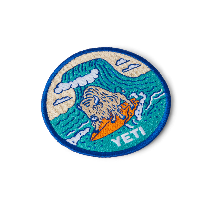 YETI Collectors Patches Big Wave Blue