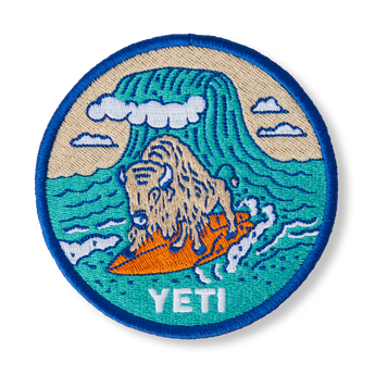 YETI Collectors Patches Big Wave Blue