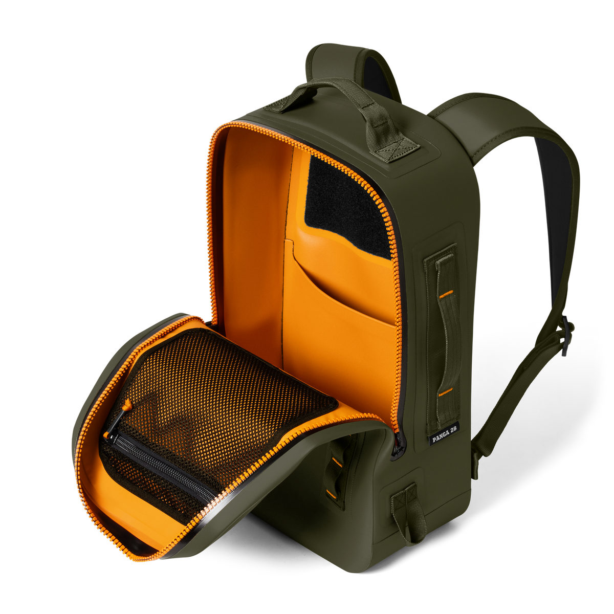 Panga® 28L Waterproof Backpack Olive/ King Crab Orange