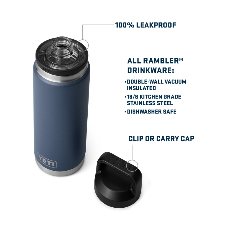 YETI Rambler® 26 oz (769 ml) Bottle With Chug Cap Royal Blue