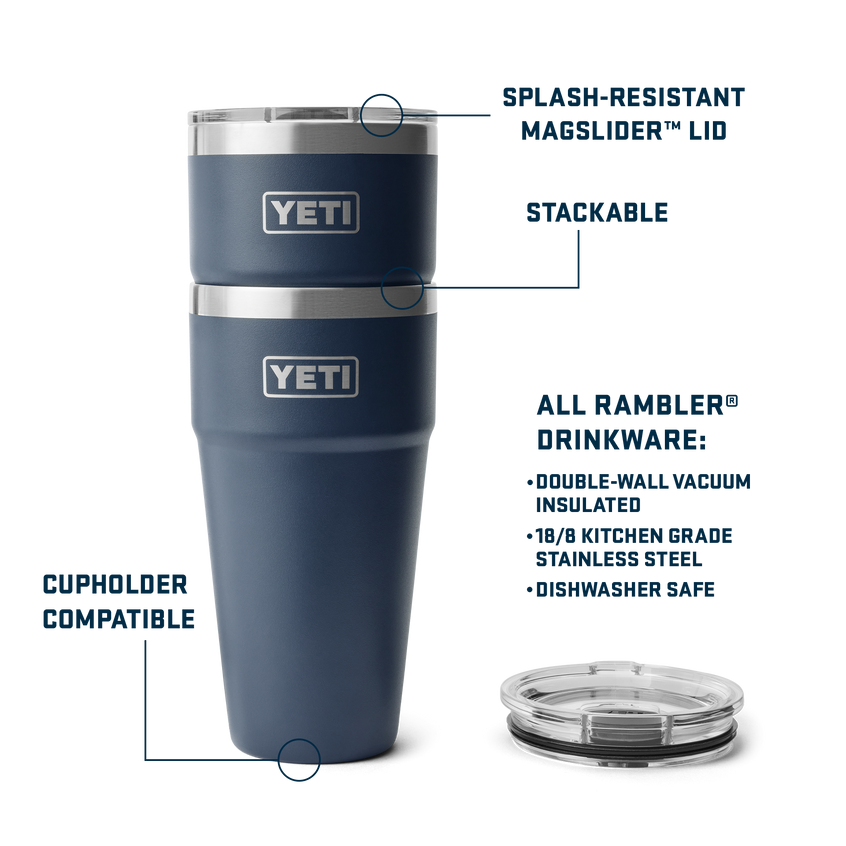 YETI Rambler® 30 oz (887 ml) Stackable Cup Navy