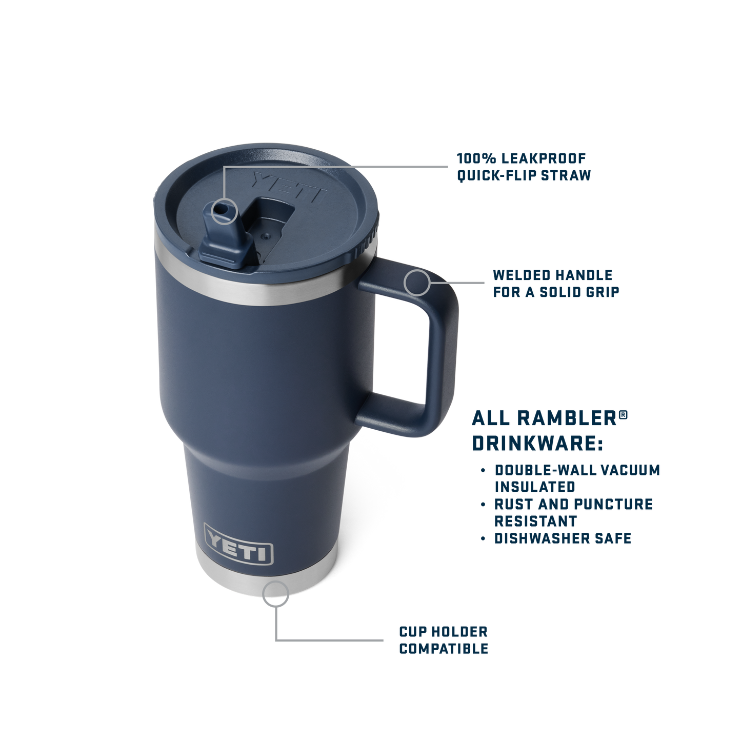 Rambler® 30 oz (887 ml) Travel Straw Mug Ridgeline