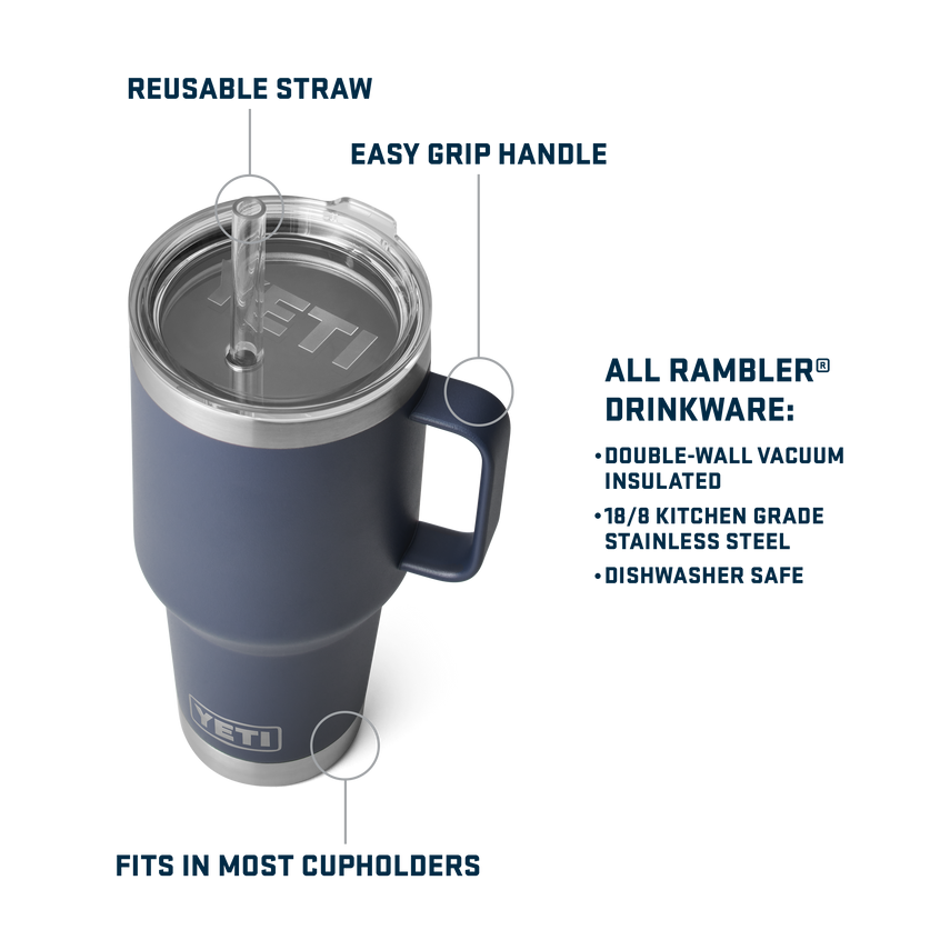 Rambler® 35 oz (1L) Straw Mug Cape Taupe