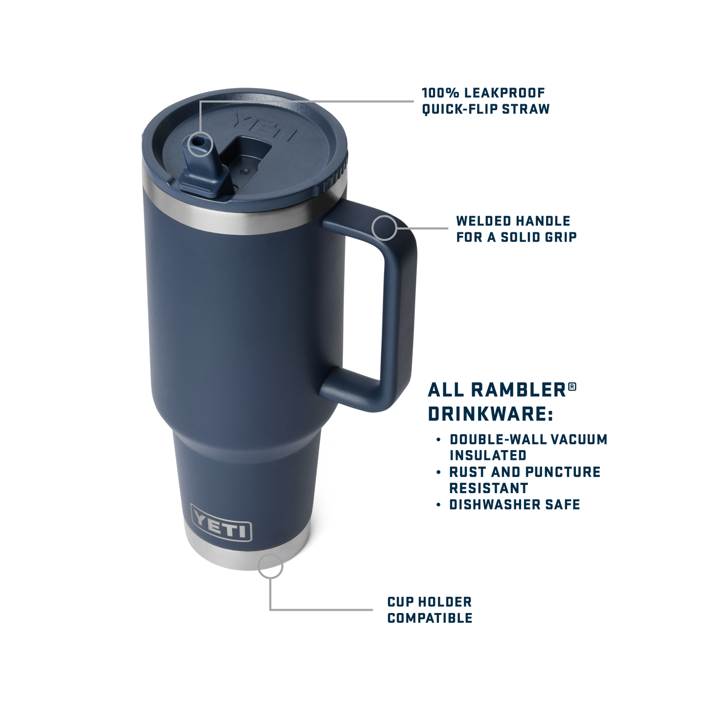 Rambler® 40 oz (1.1L) Travel Straw Mug Ridgeline