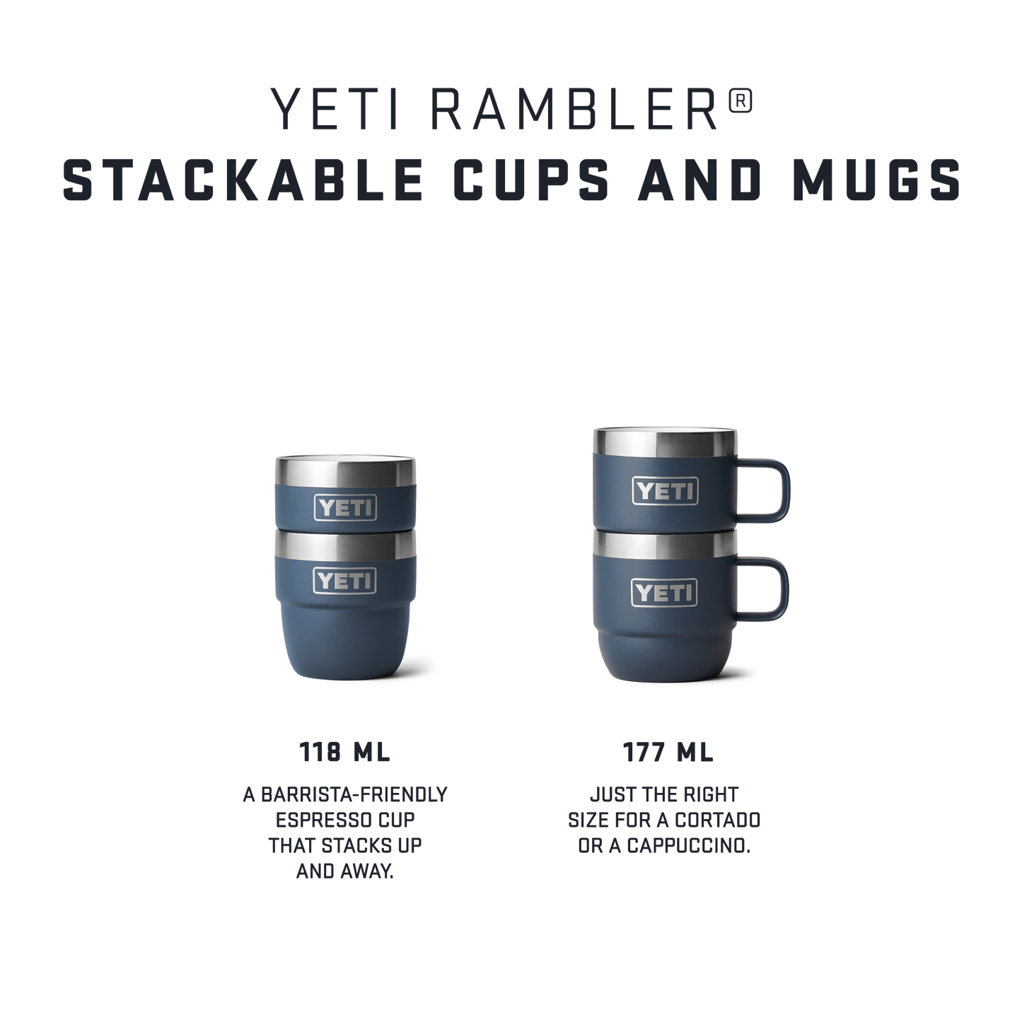 YETI Rambler® 4 oz (118 ml) Stackable Cups Big Sky Blue