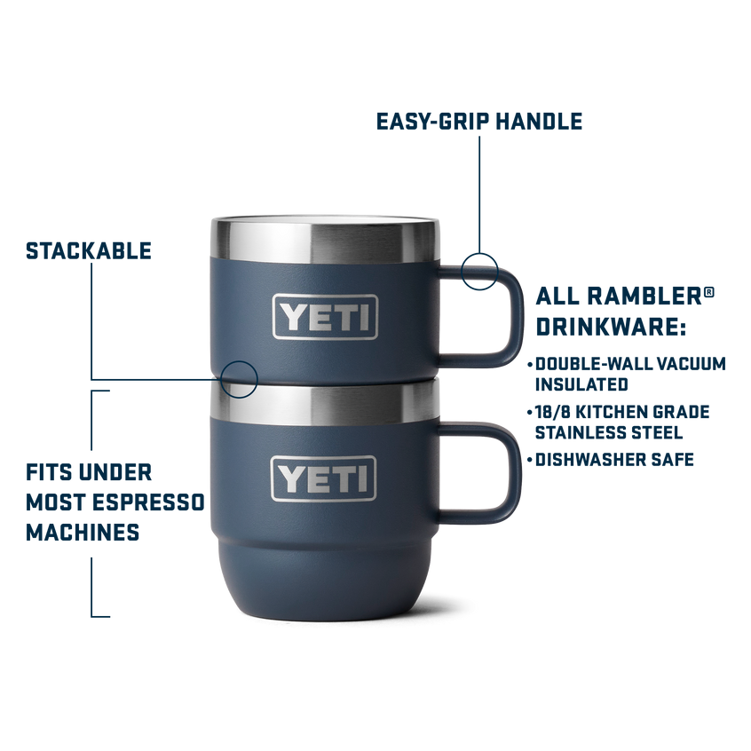 YETI Rambler® 6 oz (177 ml) Stackable Mugs Navy