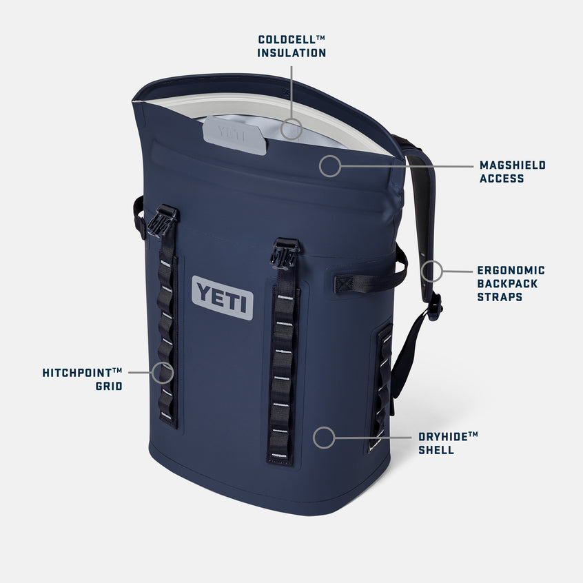 YETI Hopper® M20 Backpack Soft Cooler Stag Red